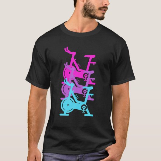 T-shirt Cool Spin Classe Gym Exercice Spinning Vélo (Devant)