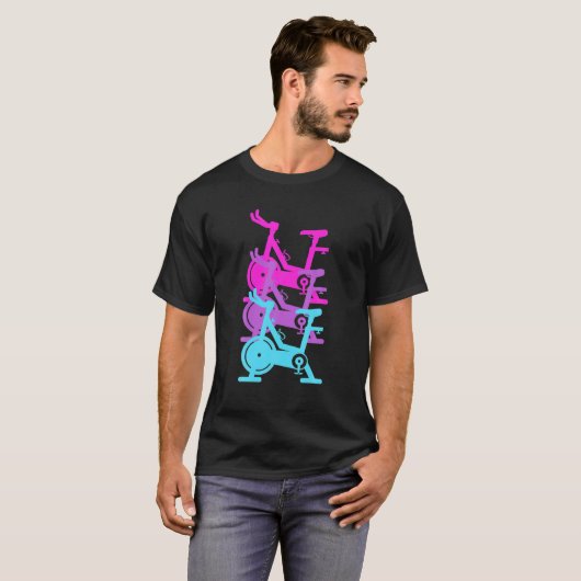 T-shirt Cool Spin Classe Gym Exercice Spinning Vélo (Devant entier)