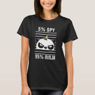 T-shirt Cool Spy Gaming Ninja 5 Spy Unicorn Gamer 95 Ninj