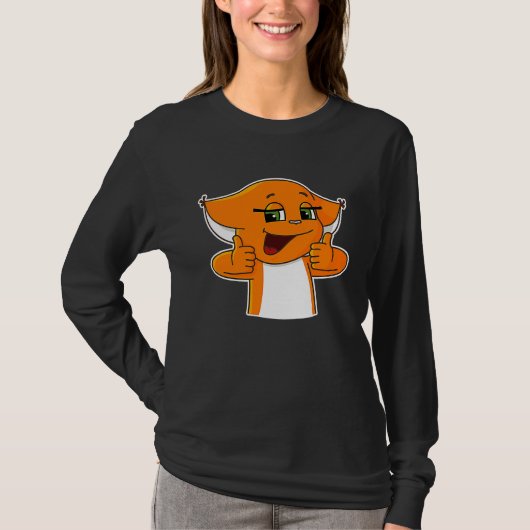 T-shirt Cool Squirrel Holding Thumbs Up (Devant)
