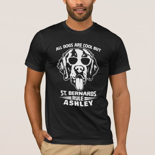 T-shirt Cool St. Bernard Rule Chien (Devant)