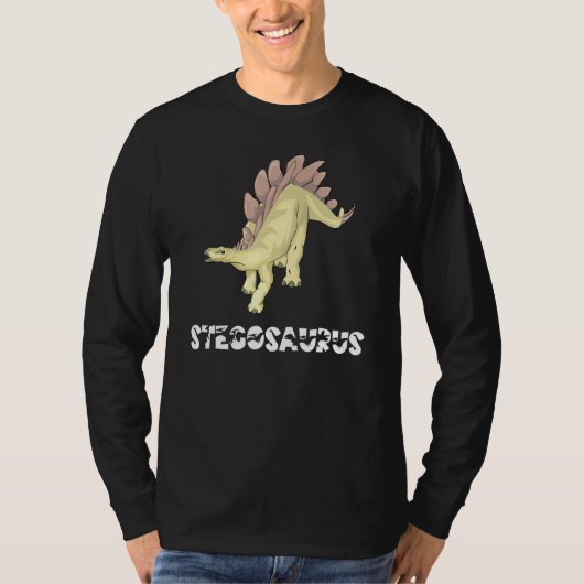 T-shirt Cool Stegosaurus Dinosaur Dino Saurus Herbe Reptil (Devant)
