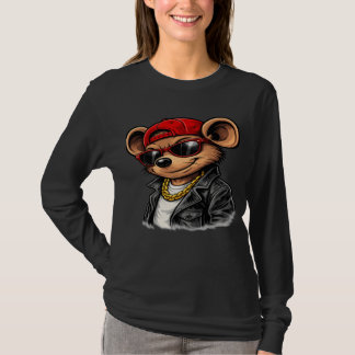 T-shirt Cool Street Mouse Women's Long Sleeve Shirt 