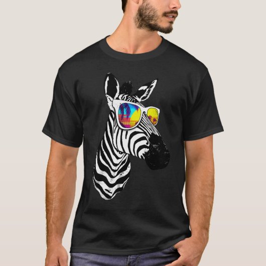 T-shirt Cool summer zebra (Devant)