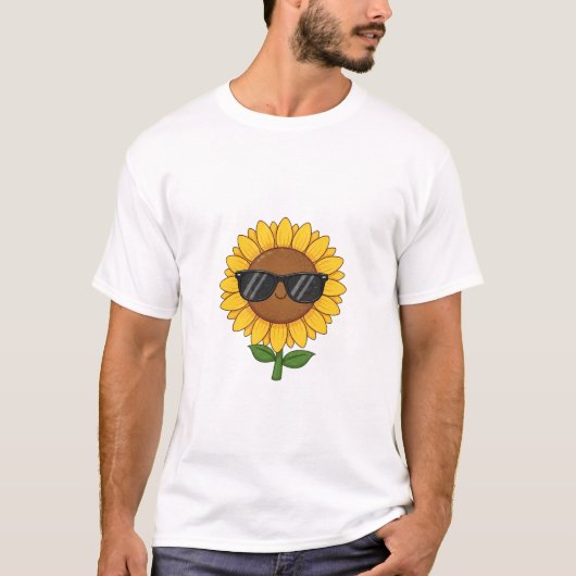 T-shirt Cool Sunflower Vibes (Devant)