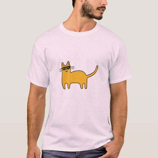 T-shirt Cool Sunglasses Cat (Devant)