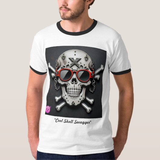 T-shirt "Cool Swagger crâne" (Devant)