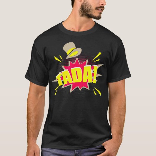 T-shirt Cool Tada Magic Trick Comic Style Magiciens cadeau (Devant)