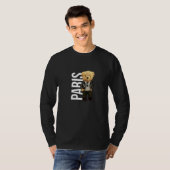 T-shirt Cool Teddy Bear Boy Paris Style Illustration Graph (Devant entier)