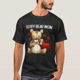 T-shirt Cool Teddy Bear Pour Maman Mère Plush Stuffé Jouet