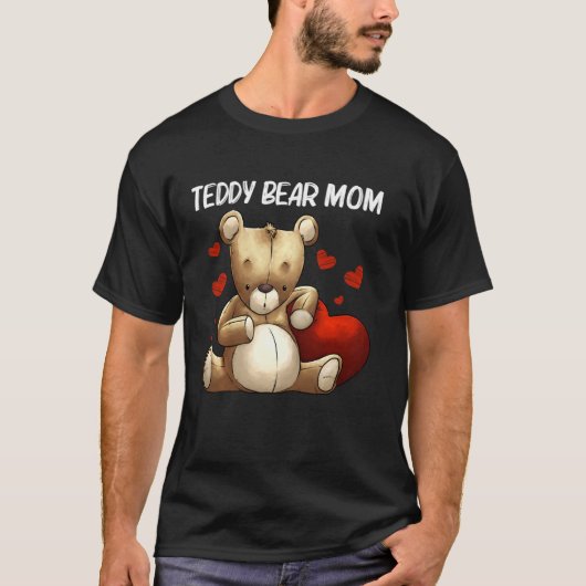 T-shirt Cool Teddy Bear Pour Maman Mère Plush Stuffé Jouet (Devant)