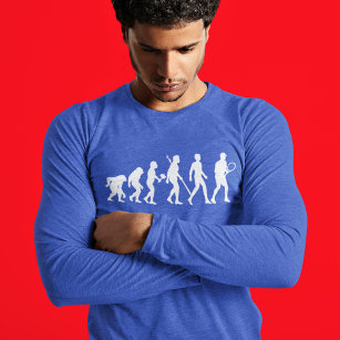 T-shirt Cool Tennis évolution, manche longue adulte bleu