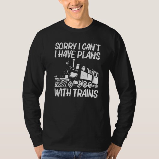T-shirt Cool Train For Men Women Train Locomotive Railroad (Devant)