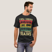 T-shirt Cool Train Model Funny Train Railroad (Devant entier)