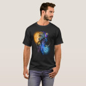 T-shirt Cool Triceratops Dino Astronaut in Space for Chris (Devant entier)