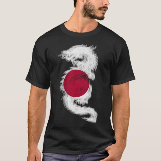 T-shirt Cool Trippy dragon EDM raves techno japonais (Devant)