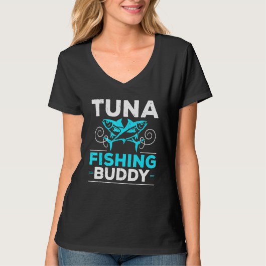 T-shirt Cool Tuna Pêche Buddy amis partenaire Tuna Fishe (Devant)