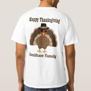 T-shirt Cool Turquie Bon thanksgiving Nom de famille Texte