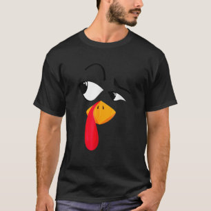T-shirt Cool Turquie face pèlerin Automne automne Thanksgi