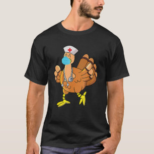 T-shirt Cool Turquie Infirmière Scrub Thanksgiving Infirmi