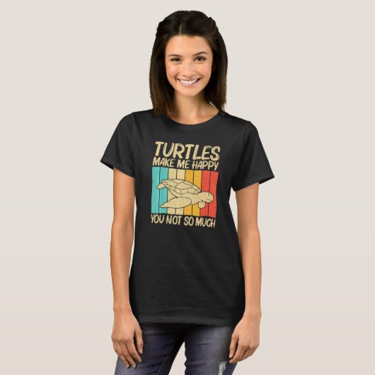 T-shirt Cool Turtle For Men Women Sea Turtle Aquatic Anima (Devant entier)