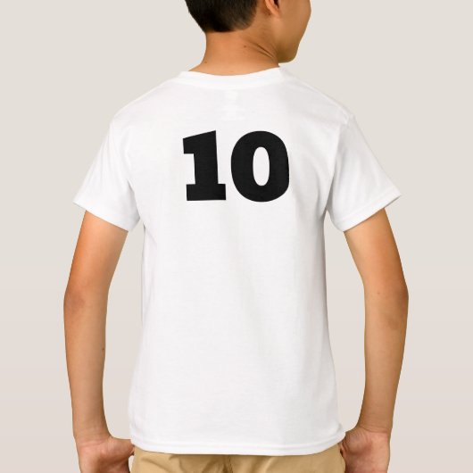 T-shirt Cool Two-sided Soccer Ball Name and Number (Dos)