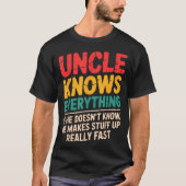 T-shirt Cool Uncle Design For Uncle Men From Nephew Niece  (Devant)