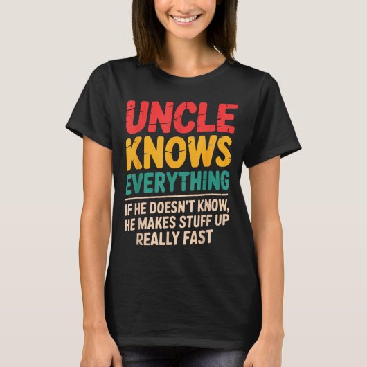 T-shirt Cool Uncle Design For Uncle Men From Nephew Niece (Devant)