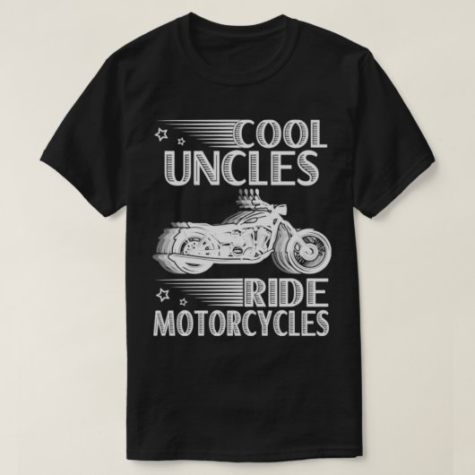 T-shirt Cool Uncles Ride Motos Père Day Moto (Design devant)