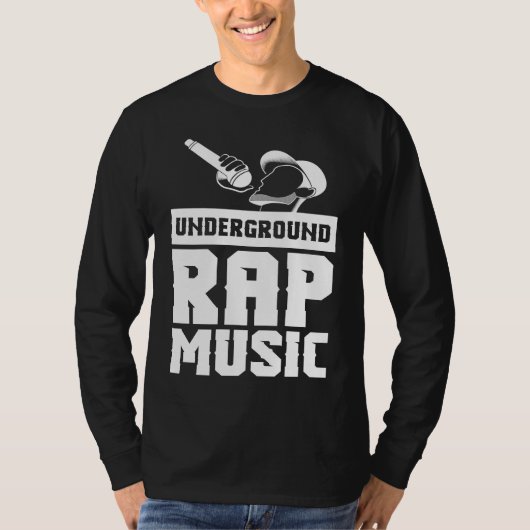 T-shirt Cool Underground Rap Music Rap (Devant)