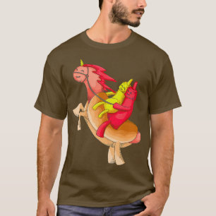 T-shirt Cool Unicorn Hotdog Funny Horned Horned Food
