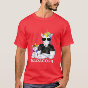 T-shirt Cool Unicorn Papa Et Enfants Tournesol Dadacorn Fa