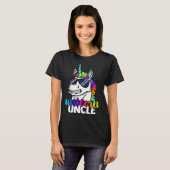 T-shirt Cool Unicorn Uncle Unclecorn Mens  Fun Christmas (Devant entier)