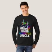 T-shirt Cool Unicorn Uncle Unclecorn Mens Fun Christmas (Devant entier)