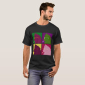 T-shirt Cool Urban Pop Art Retro Style Smooth Smoking Chat (Devant entier)