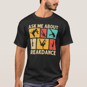 T-shirt Cool Vague Pour Hommes Femmes Hip hop Danse Brea