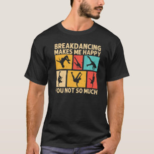 T-shirt Cool Vague Pour Hommes Femmes Hip hop Danse Brea