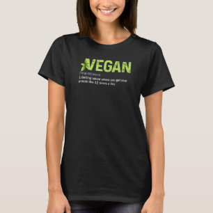 T-shirt Cool Vegan Définition Drôle Végétan Vie Aimant Veg
