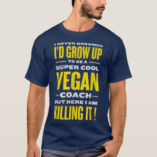 T-shirt Cool Vegan Entraîneur amusant Régime alimentaire b