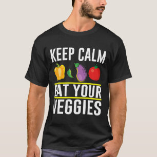 T-shirt Cool Vegan Végétarien Tee - shirts Restez Calme Ma