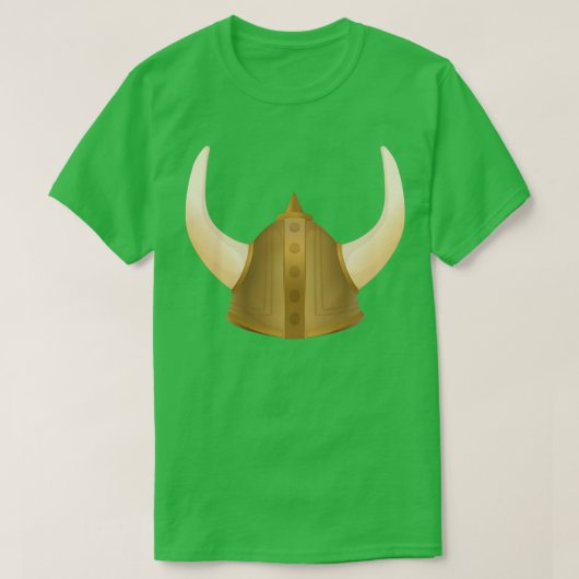 T-shirt Cool Viking Casque corne (Design devant)