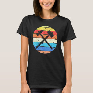 T-shirt Cool Vintage marteaux Rétro Construction d'oeuvres
