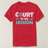 T-shirt Cool Volleyball Cadeau Print Court En Session Voll (Design devant)