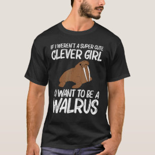 T-shirt Cool Walrus Pour Filles Enfants Pôle Nord Pacifiqu