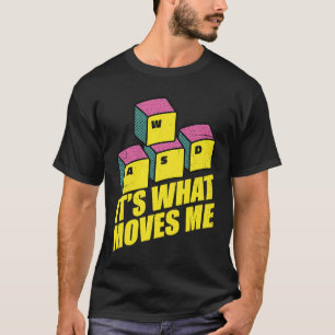 T-shirt Cool WASD PC Gamer Clavier C'est ce qui me déplace