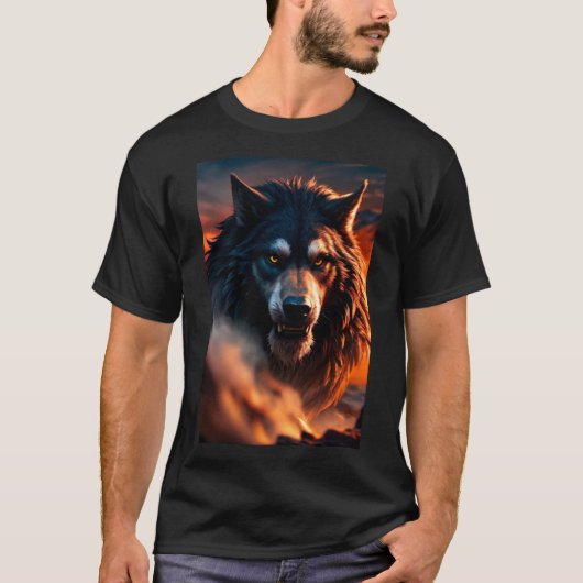 T-shirt Cool Werewolf Furry (Devant)