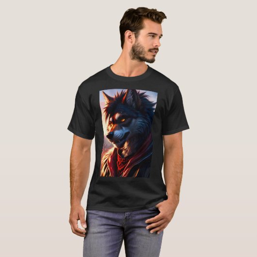 T-shirt Cool Werewolf Furry (Devant entier)