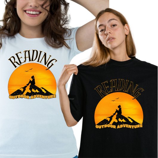 T-shirt Cool Wild Reader Sunset Mountain