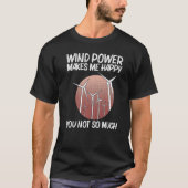 T-shirt Cool Wind Power For Men Women Wind Turbine Renewab (Devant)