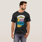 T-shirt Cool Witress By Day Professional Overthinker By N (Devant entier)